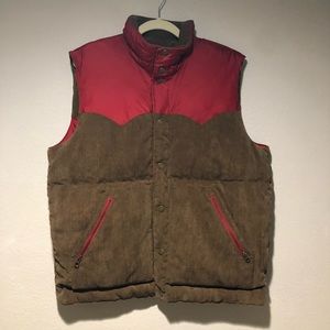 Eddie Bauer Reversible Corduroy Puffer Vest Sz. L